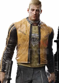 Wolfenstein BJ Blazkowicz Yellow Costume Jacket