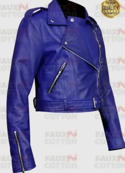 Women's Blue Short Body Jacket