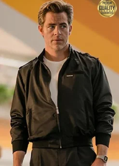 Wonder Woman 1984 Steve Trevor Black Bomber Jacket
