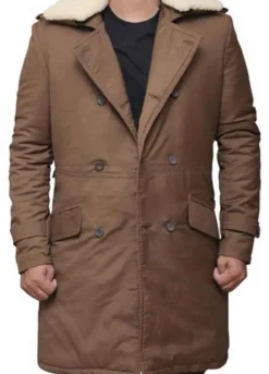 WONDER WOMAN (STEVE TREVOR) CHRIS PINE BROWN LEATHER COAT