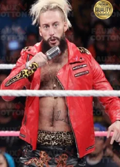 WWE ENZO AMORE RED LEATHER JACKET