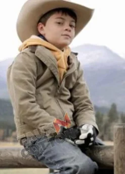 Yellowstone Brecken Merrill (Tate Dutton) Brown Leather Jacket