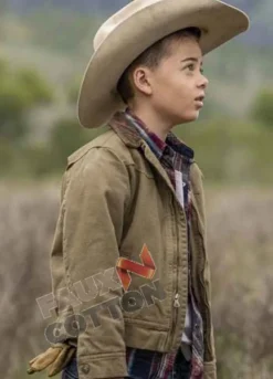 Yellowstone Brecken Merrill (Tate Dutton) Brown Leather Jacket