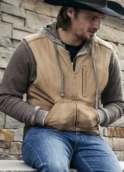 YELLOWSTONE (KAYCE DUTTON) LUKE GRIMES BROWN VEST