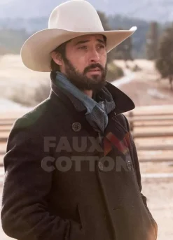 YELLOWSTONE RAYAN ( IAN BOHEN ) WOOL PEA COAT