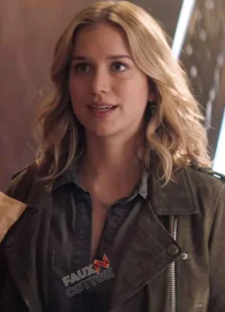 YOU (GUINEVERE BECK) ELIZABETH LAIL SUEDE LEATHER JACKET
