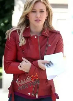 Younger (Kelsey Peters) Hilary Duff Red Leather Jacket