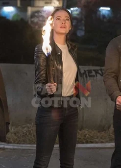 Zombieland Double Tap Emma Stone Black Leather Jacket